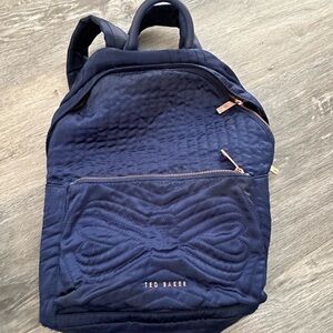 NWOT Ted Baker blue quilted  Backpack